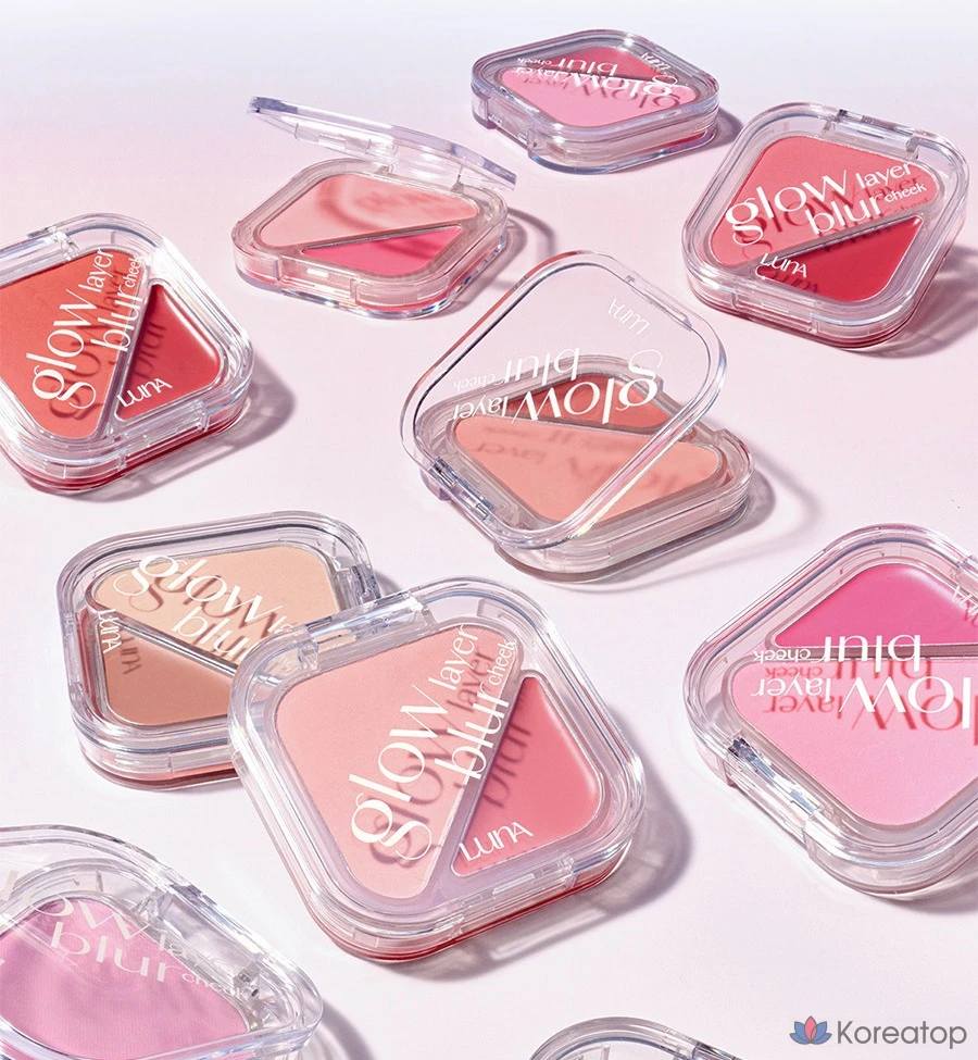 Румяна Luna Glow Layer Blur Cheek, оттенок 11 Pink Lollipop, 8.5 г, 1 шт., фото 8