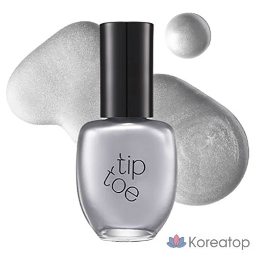Лак для ногтей Tip Toe Andante Nail Polish, оттенок 303 Silver Shaker, 10 мл, 1 шт.