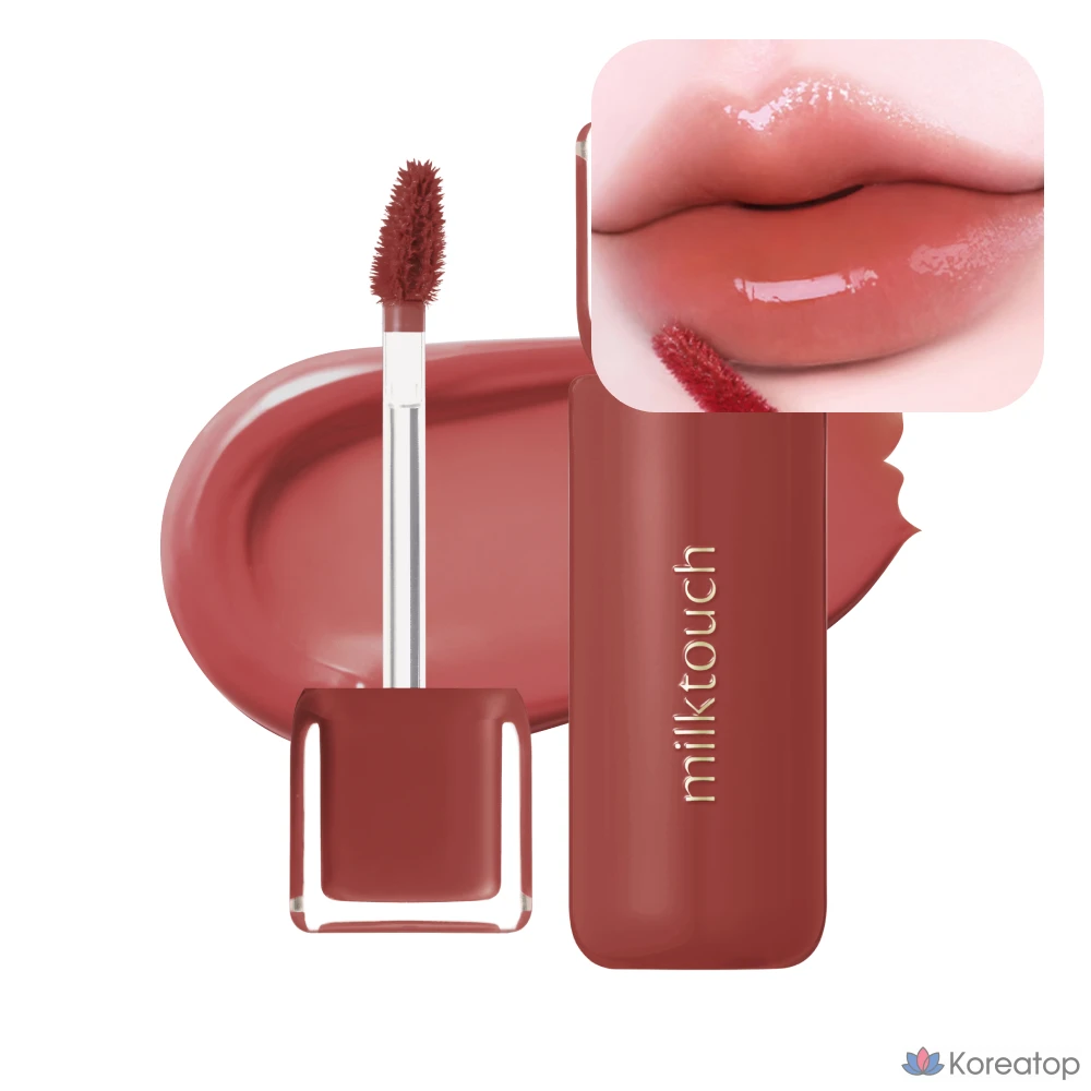 Тинт для губ Milk Touch Jelly Fit Glass Glow Tint, оттенок 12 Hazy Rosy, 4 г, 1 шт.