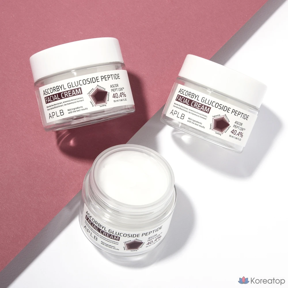 Крем для лица APLB Ascobyl Glucoside Peptide Facial Cream, 55 мл, 1 шт.