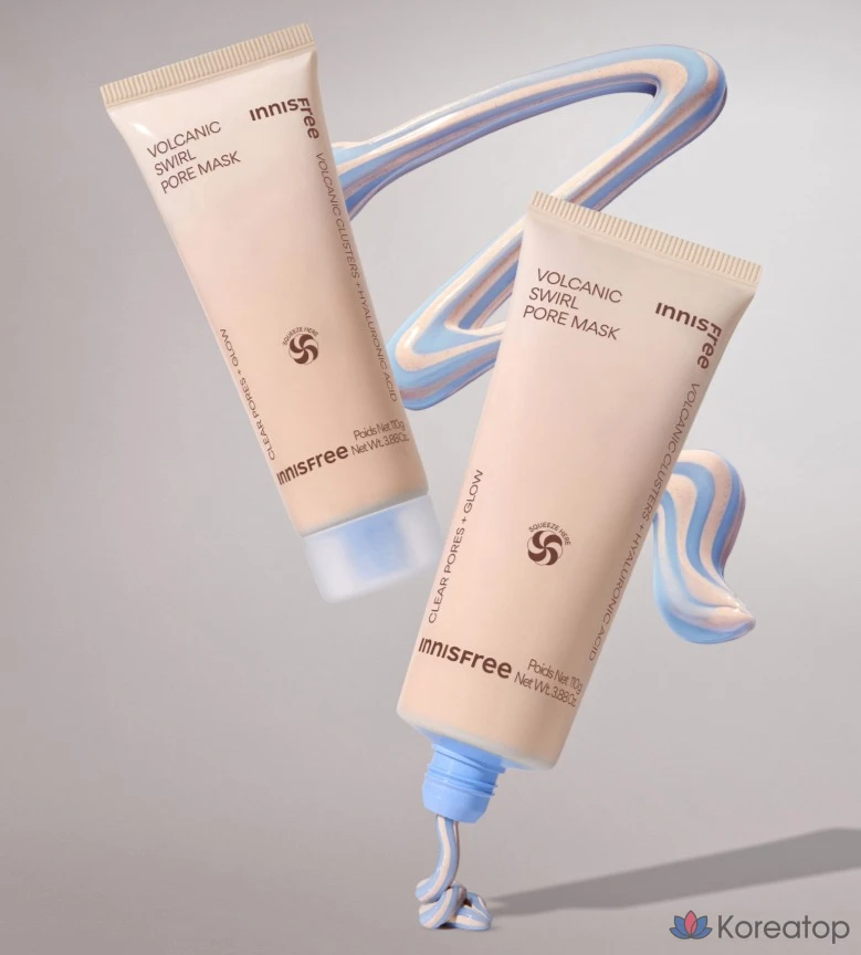 Тканевая маска для лица Innisfree Volcanic Pore Dual Mask, 110 г, 4 шт., фото 5