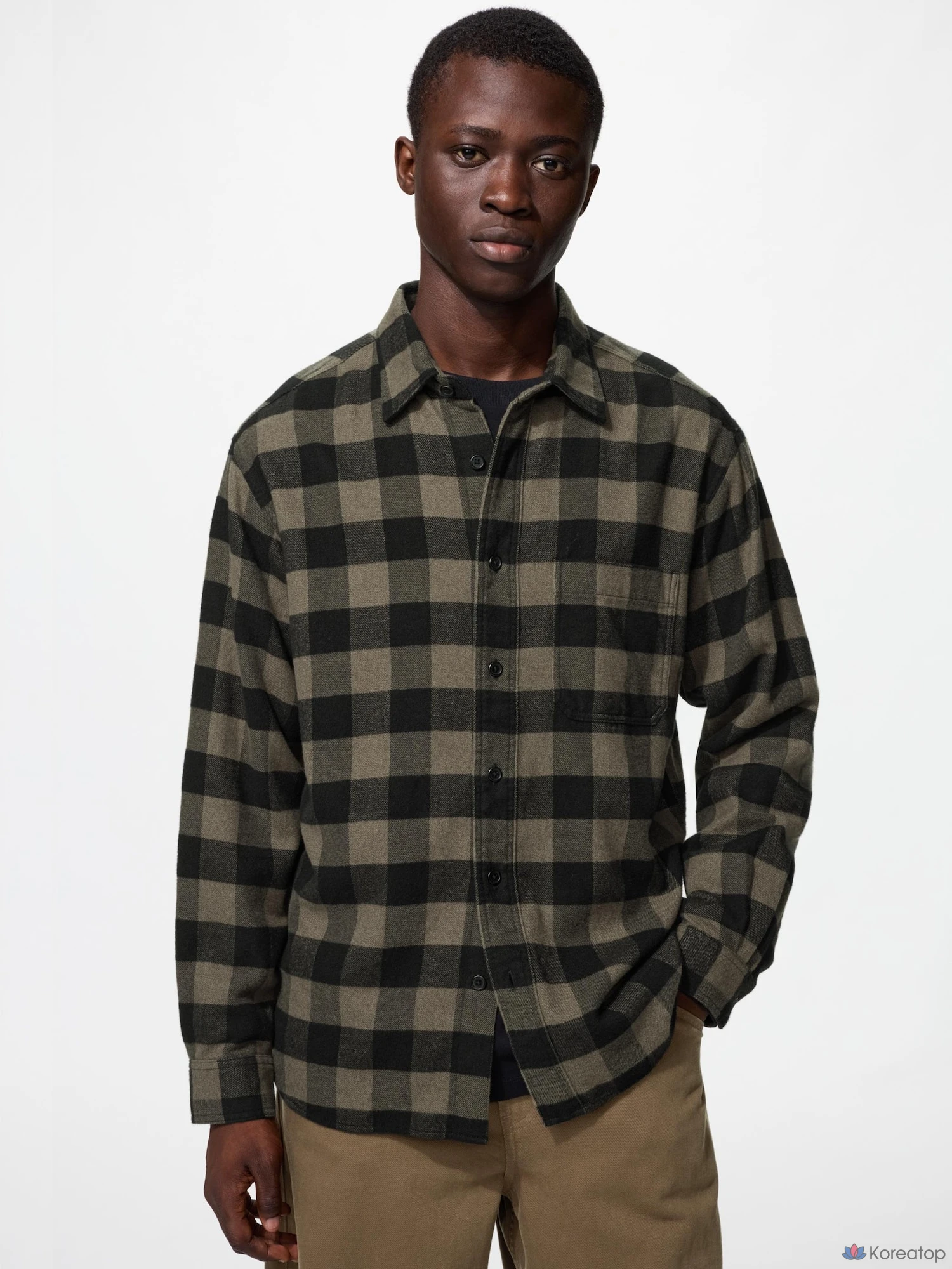 Фланелевая рубашка Uniqlo Block Check