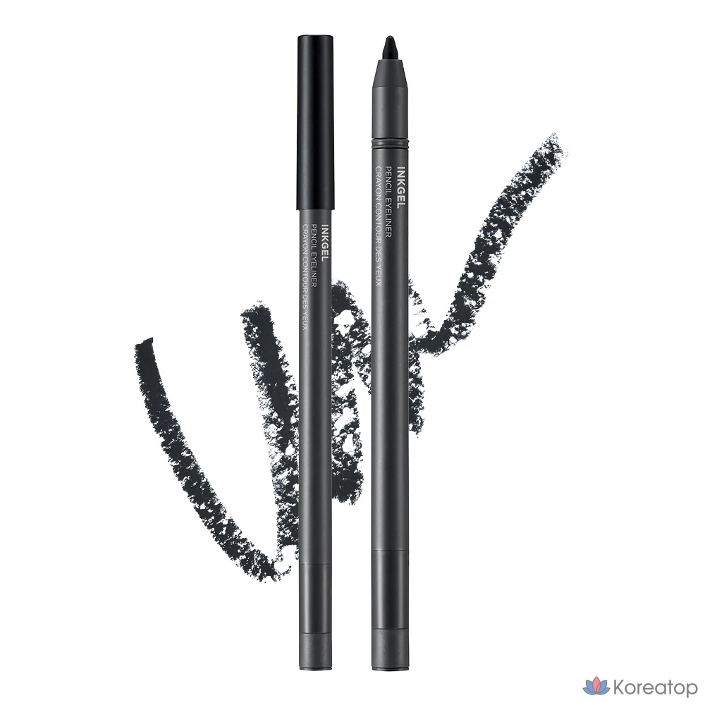 Подводка для глаз FMGT Ink Gel Pencil Eyeliner, оттенок 01 New York Black, 0.5 г, 1 шт.