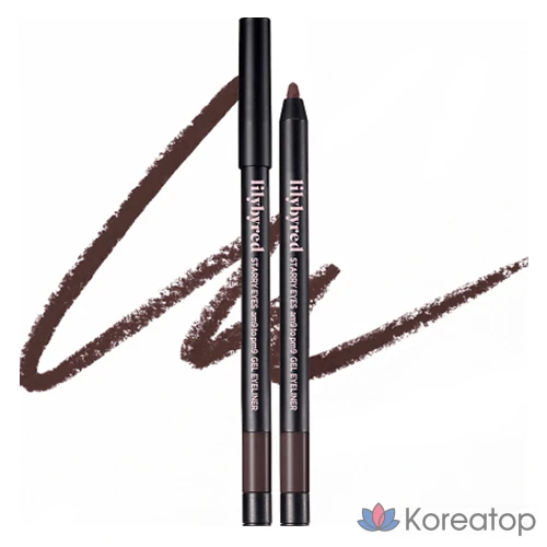 Гель-лайнер для глаз Lilybyred Stareyes 9to9 Gel Eyeliner, оттенок 18 Hazy Brown, 0.5 г, 1 шт.