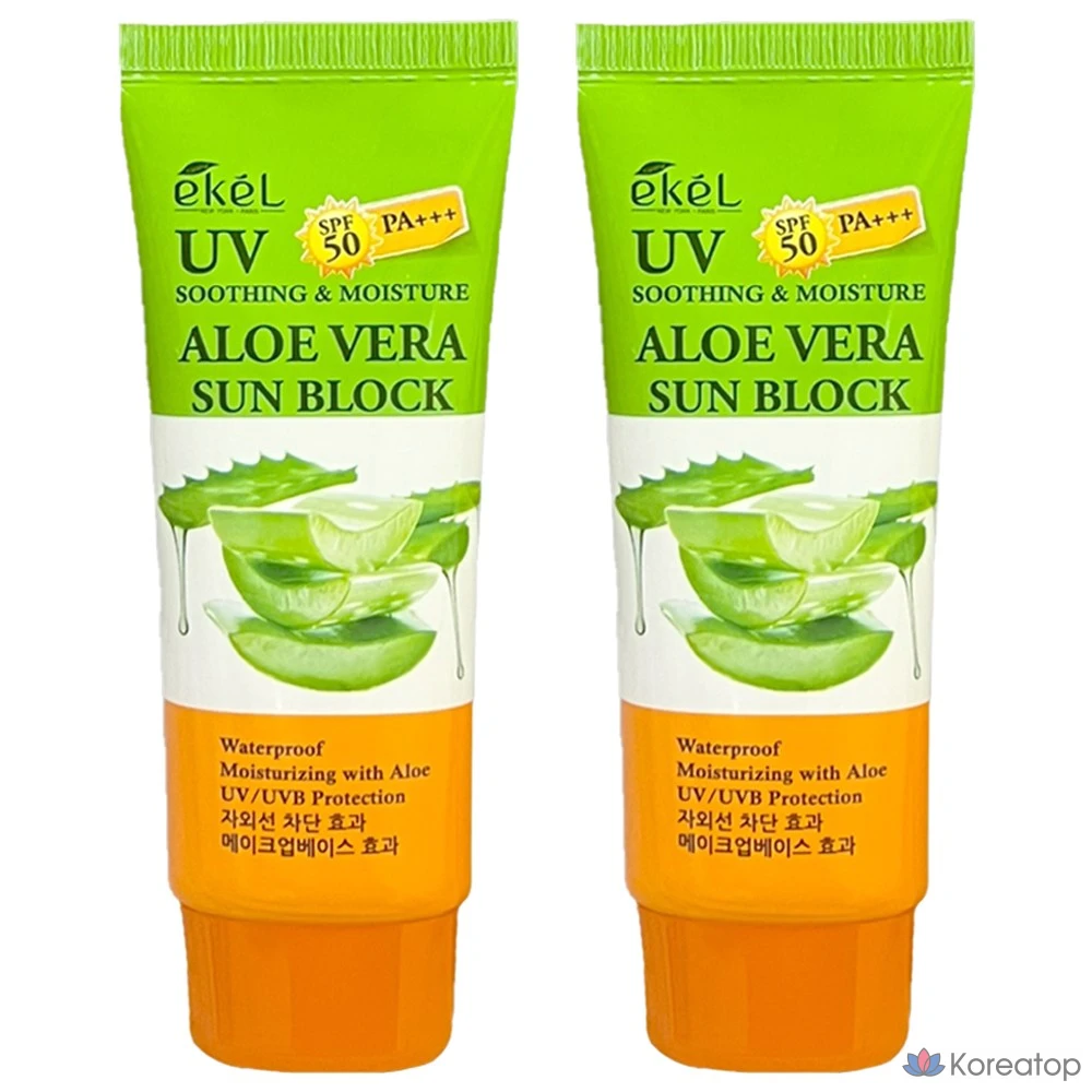 Солнцезащитный крем Ekel Soothing &amp; Moisture Aloe Vera Sunblock, 70 мл, 1 шт.
