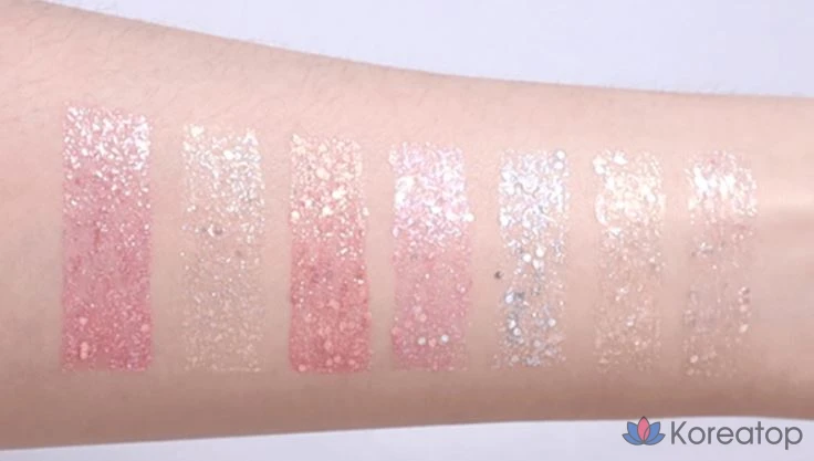 Тени для век Holika Holika Eye Sparklitter Shadow, оттенок 02 Champagne Fizz, 1 шт., фото 3