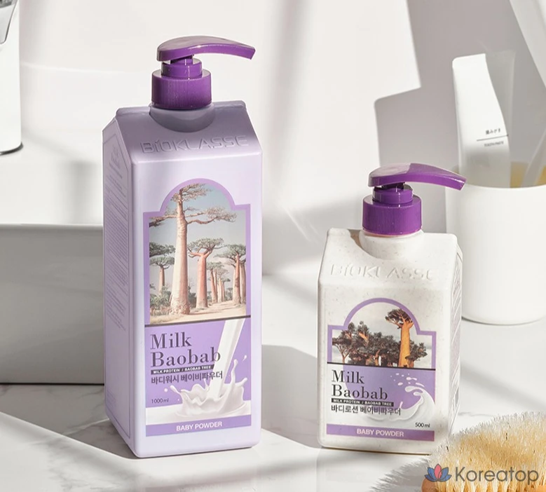 Лосьон для тела Milk Baobab Body Lotion, аромат Baby Powder, 500 мл, 1 шт., фото 3