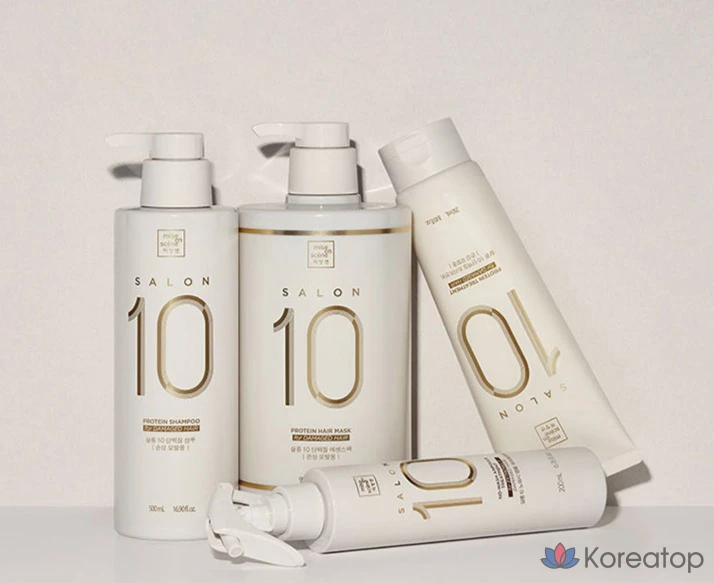 Шампунь Mise en Scene Salon 10 Protein Shampoo для поврежденных волос, 990 мл, 1 шт., фото 7