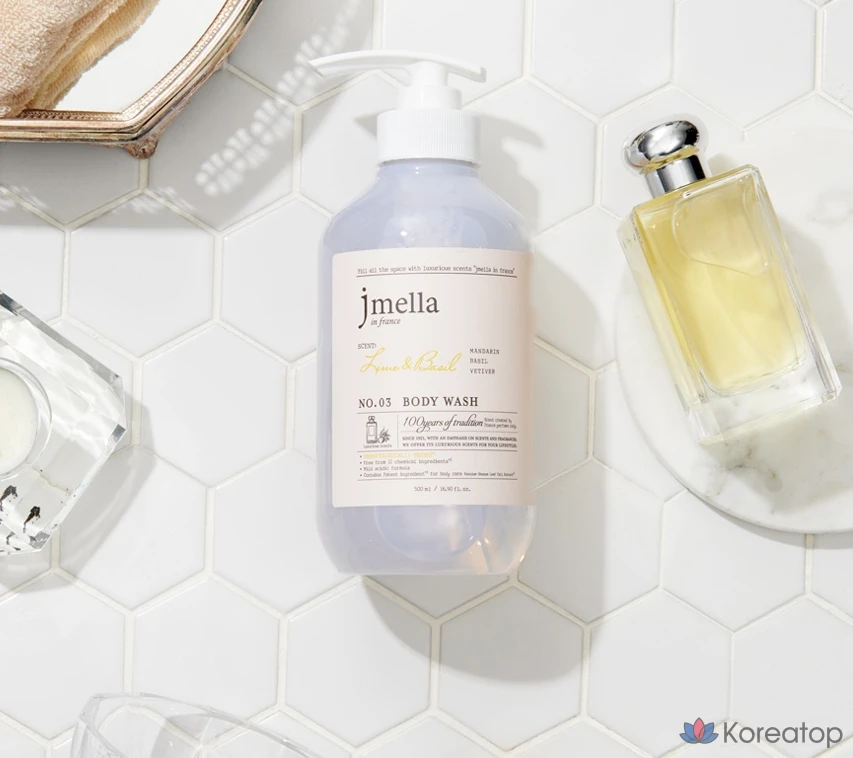 Гель для душа Jmella In France Lime &amp; Basil Body Wash, аромат Citrus, 500 мл, 1 шт.