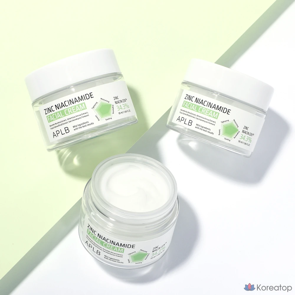 Крем для лица APLB Zinc Niacinamide Facial Cream, 55 мл, 1 шт.