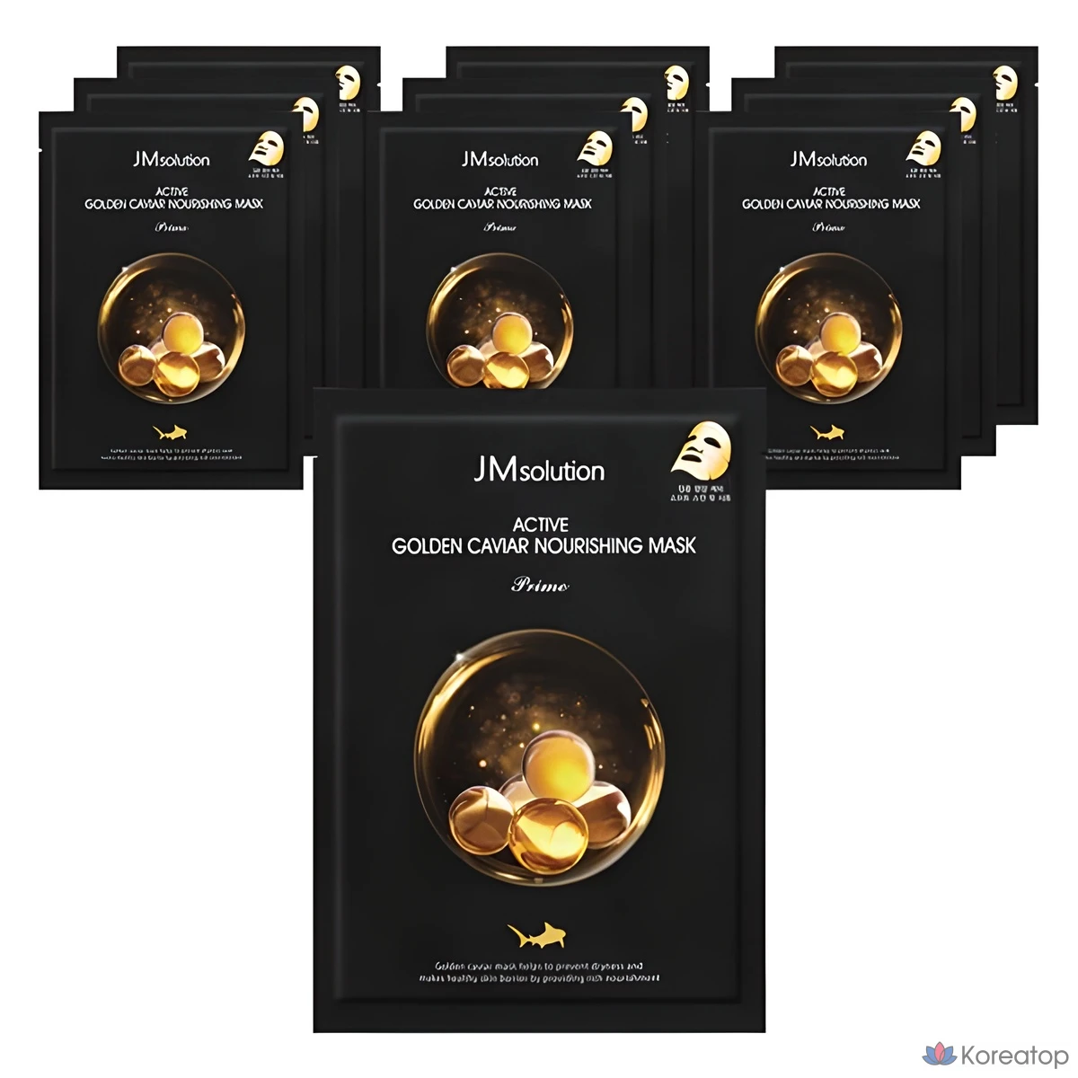 Тканевая маска для лица JM Solution Active Golden Caviar Nourishing Mask Prime, 30 мл, 10 шт.