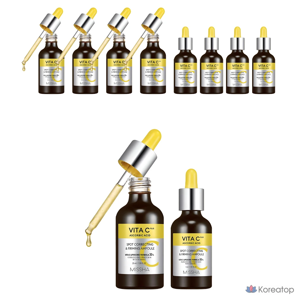 Набор для ухода Missha Vita C Plus Spot C Elasticity Ampoule, 20 мл + 15 мл, 5 шт.