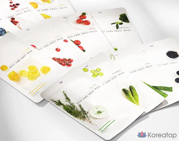 Тканевая маска для лица Eunyul Daily Care Sheet Mask (Aloe + Cucumber + Tea Tree), 30 шт., фото 5