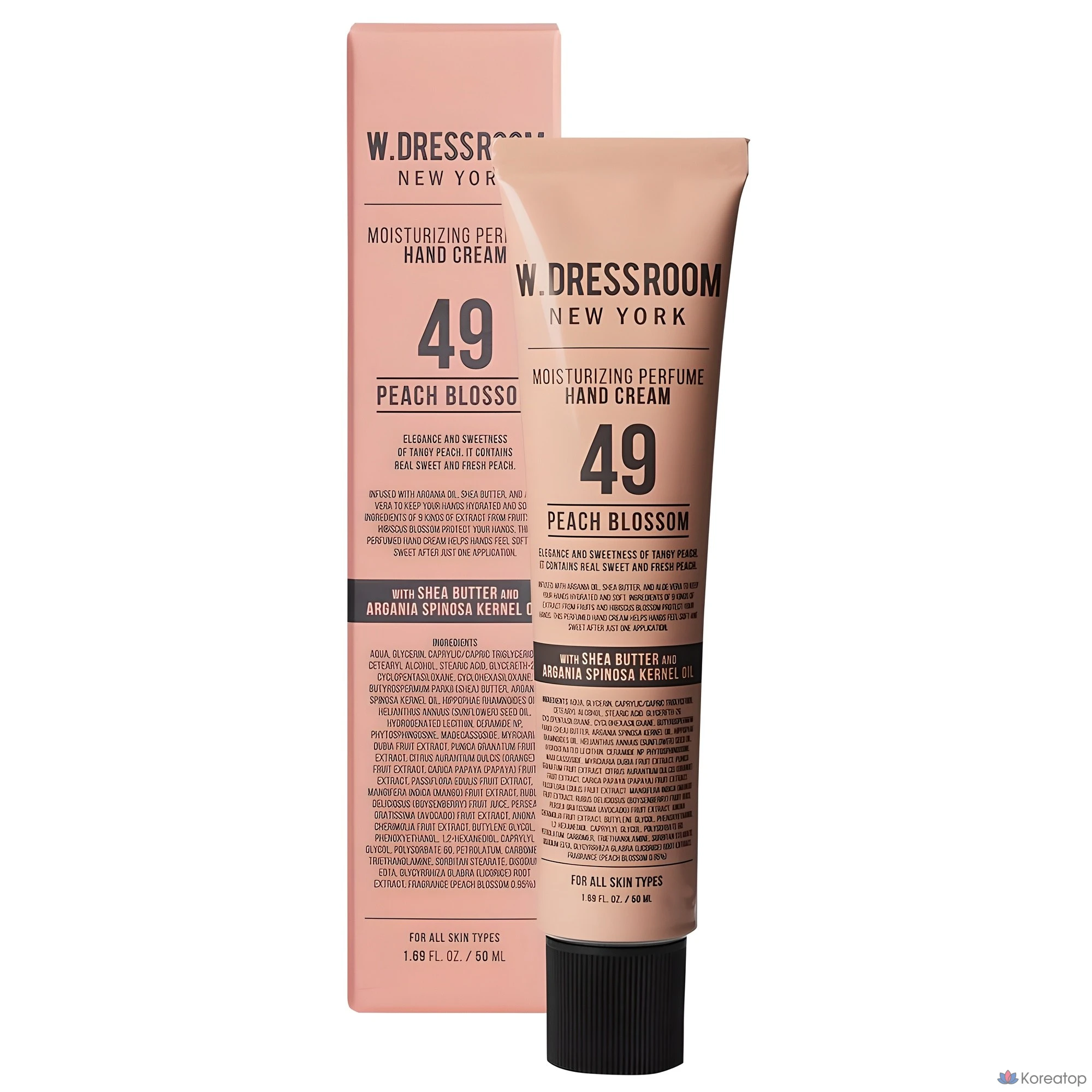 Крем для рук W.Dressroom Perfume Hand Cream 49 Peach Blossom, 50 мл, 1 шт.