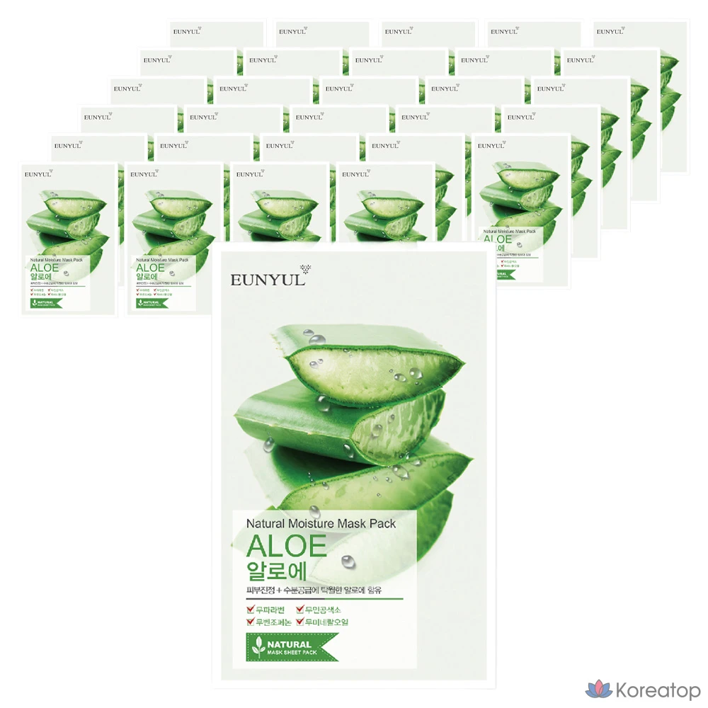 Тканевая маска для лица Eunyul Natural Moisture Aloe Mask, 200 шт.