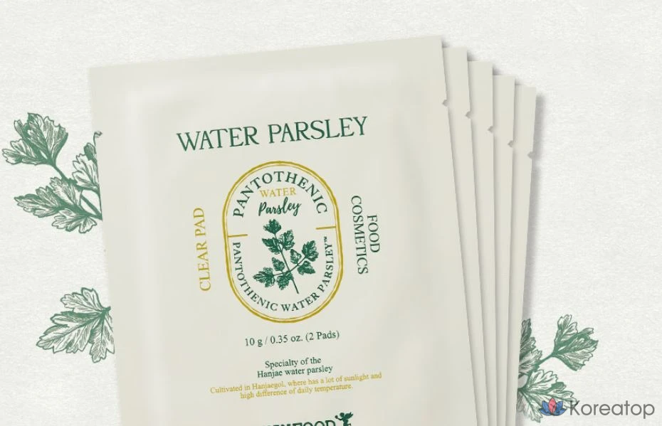 Пэды Skinfood Pantothenic Water Parsley Clear Pad 2p, 50 г, 1 шт.