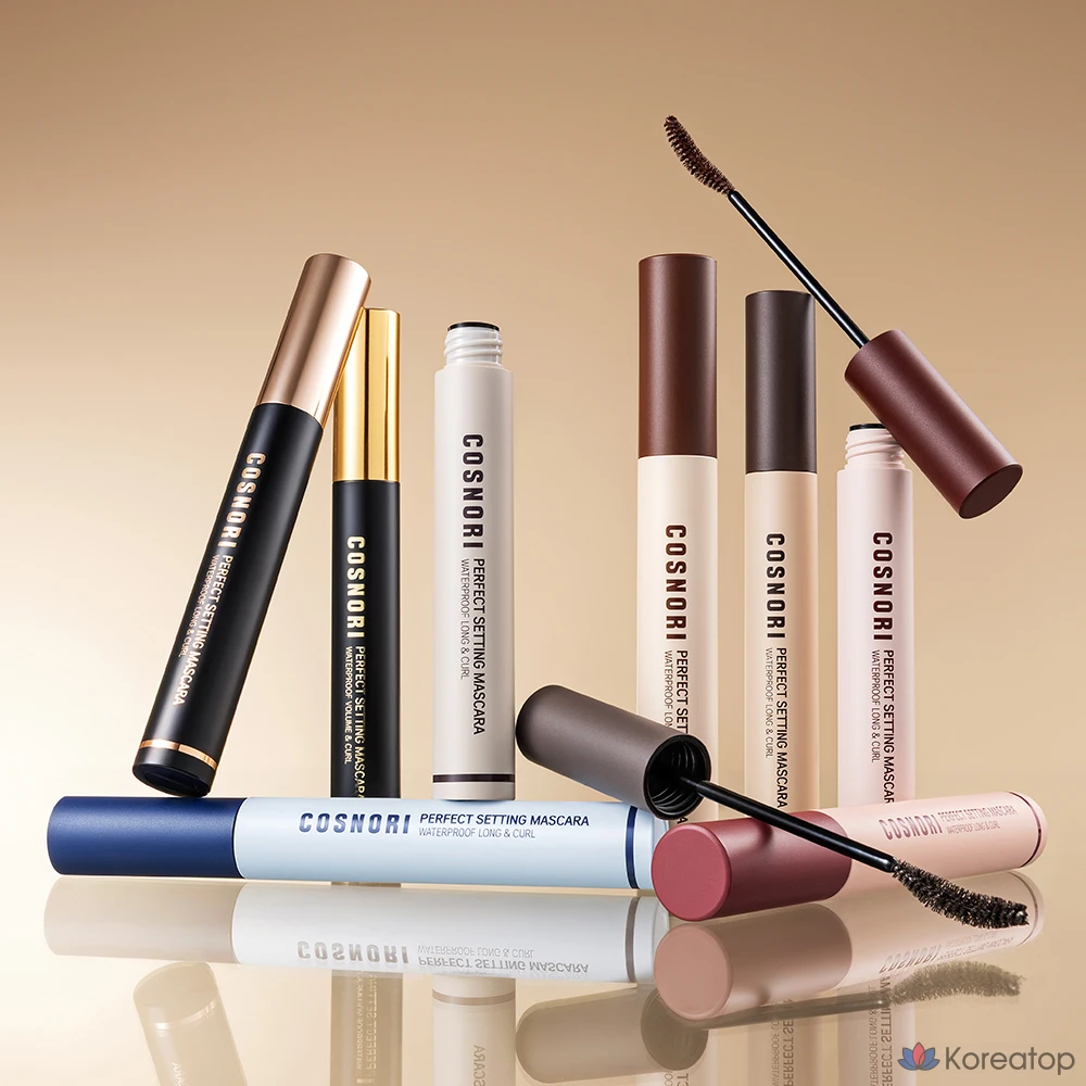 Тушь для ресниц Cosnori Perfect Setting Waterproof Long & Curl Mascara, оттенок 1.5 Black Brown, 7 мл, 1 шт., фото 4
