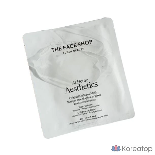 Тканевая маска для лица The Face Shop Homeesthetic Original Collagen Mask, 24 г, 3 шт., фото 2