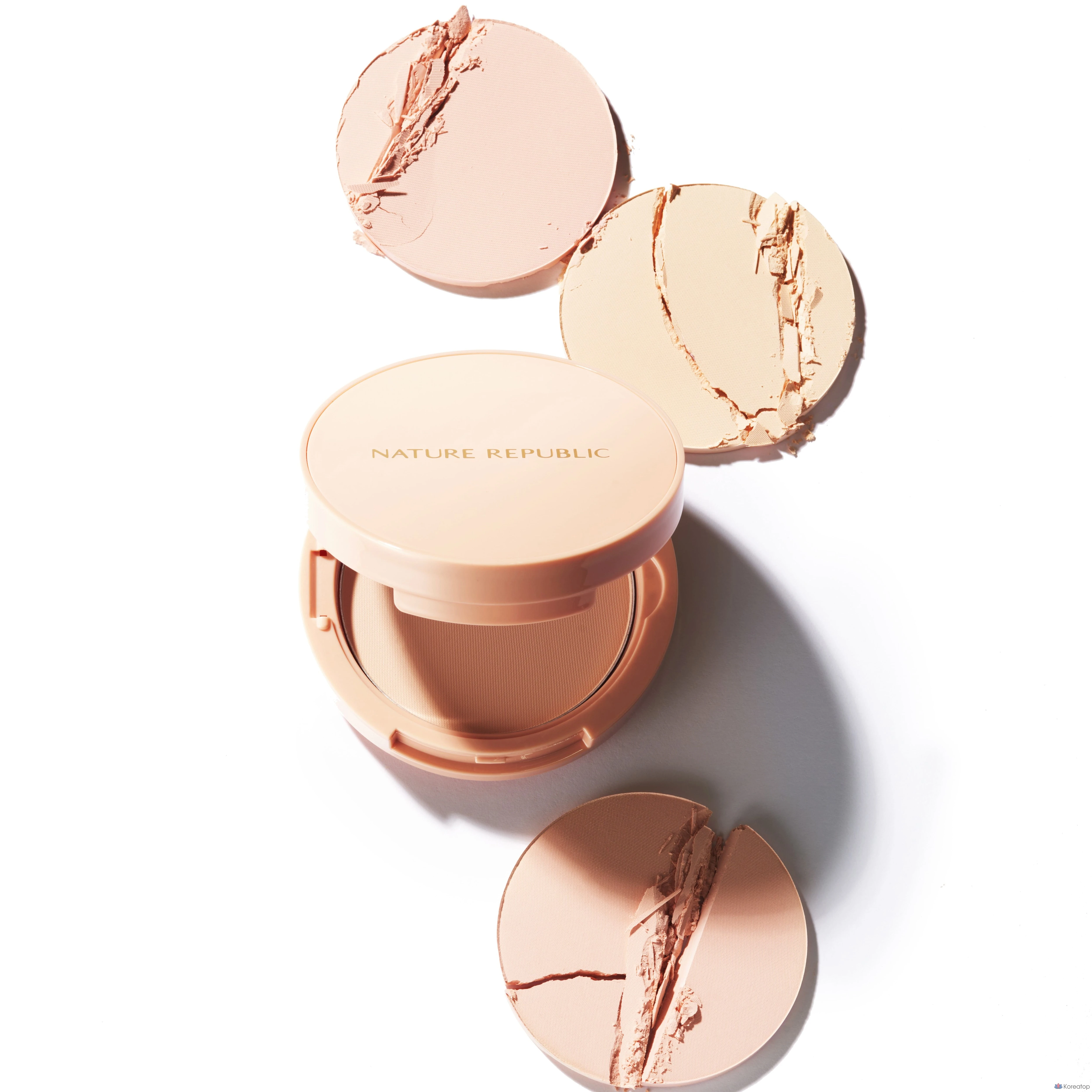 Пудра-компакт Nature Republic Provence Fixer Pact, оттенок 02 Beige, 12 г, 1 шт.