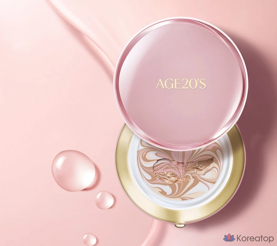 Кушон AGE 20's Signature Essence Cover Foundation Pact Master Moisture, оттенок 21, 14 г, 2 шт.