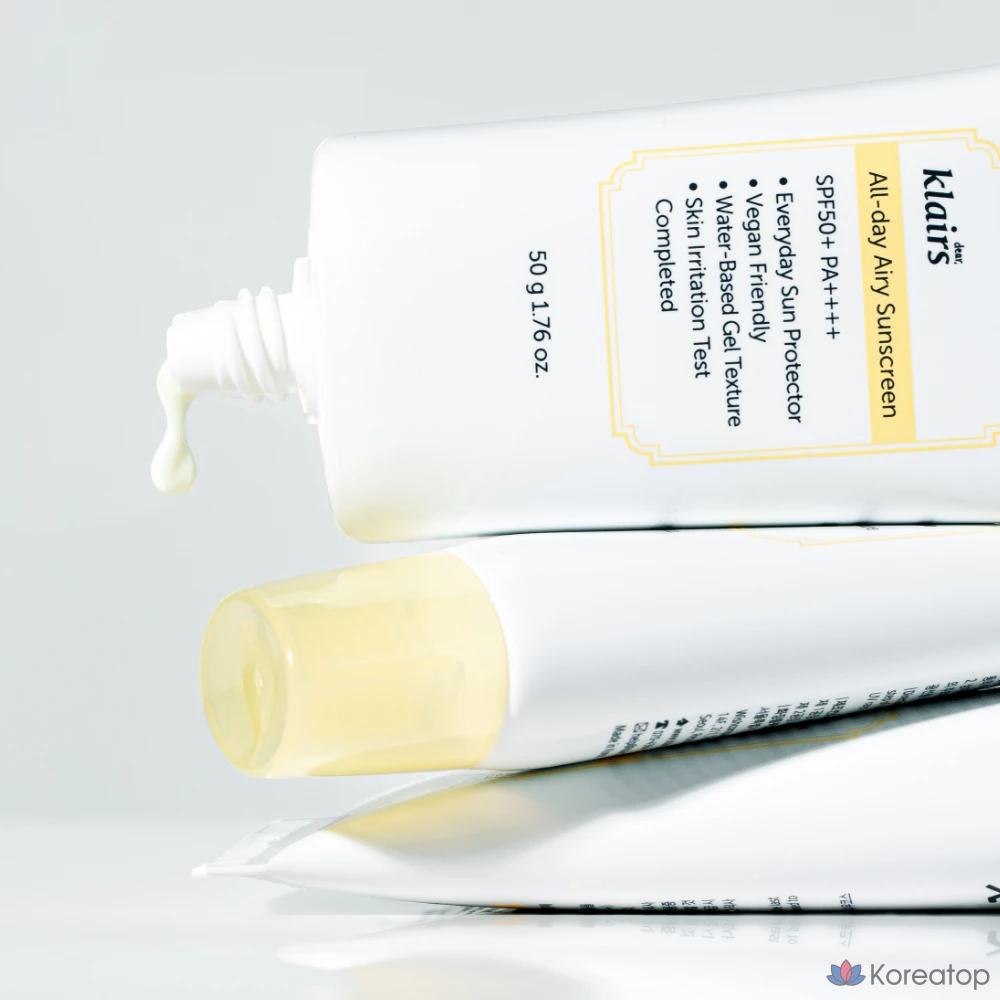Солнцезащитный крем Dear, Klairs All Day Airy Sunscreen SPF50+ PA++++, 50 г, 1 шт.