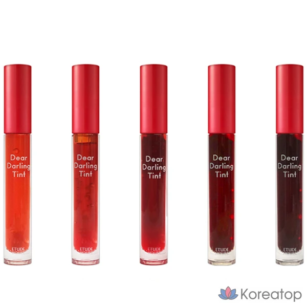 Тинт для губ Etude House Dear Darling Water Gel Tint, оттенок RD302 Dracula Red, 1 шт.