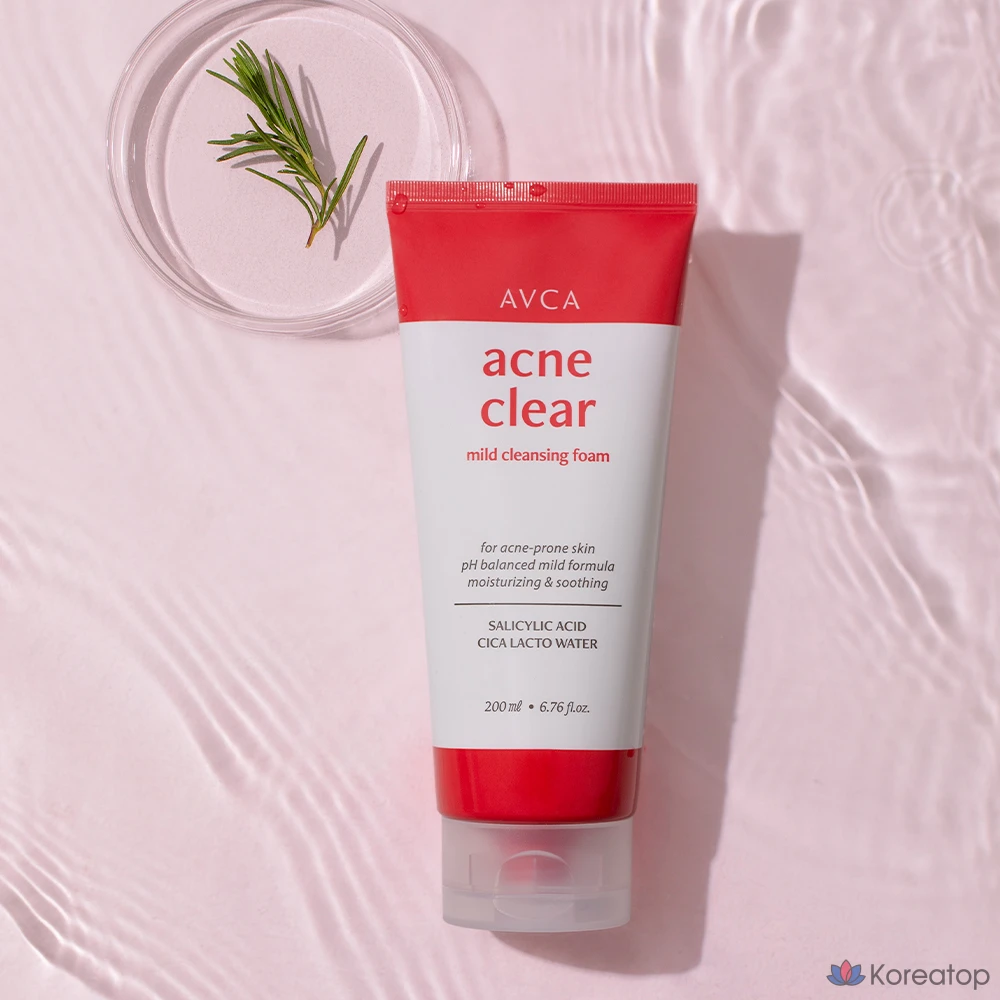 Очищающая пенка AVCA Acne Clear Cleansing Foam, 200 мл, 1 шт.