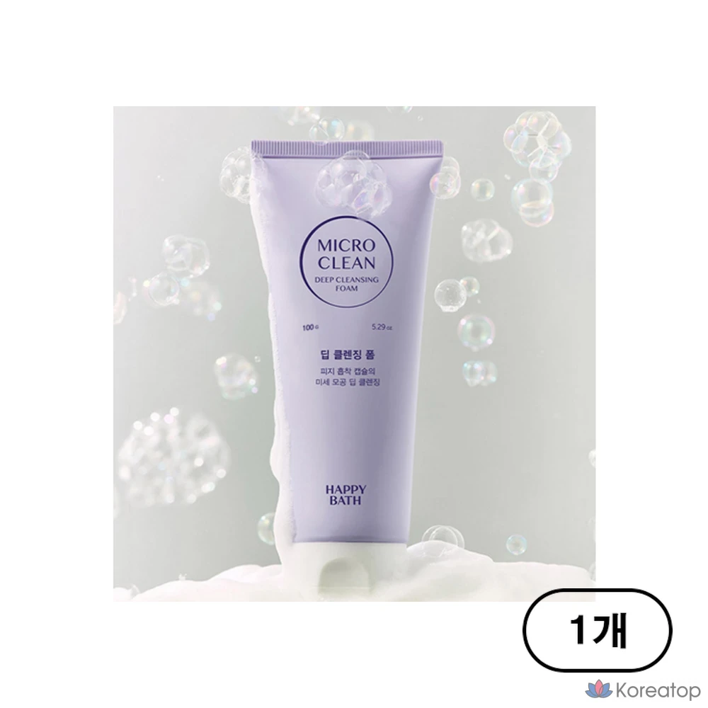 Очищающая пенка Happy Bath Micro Clean Deep Cleansing Foam, 100 г, 1 шт.
