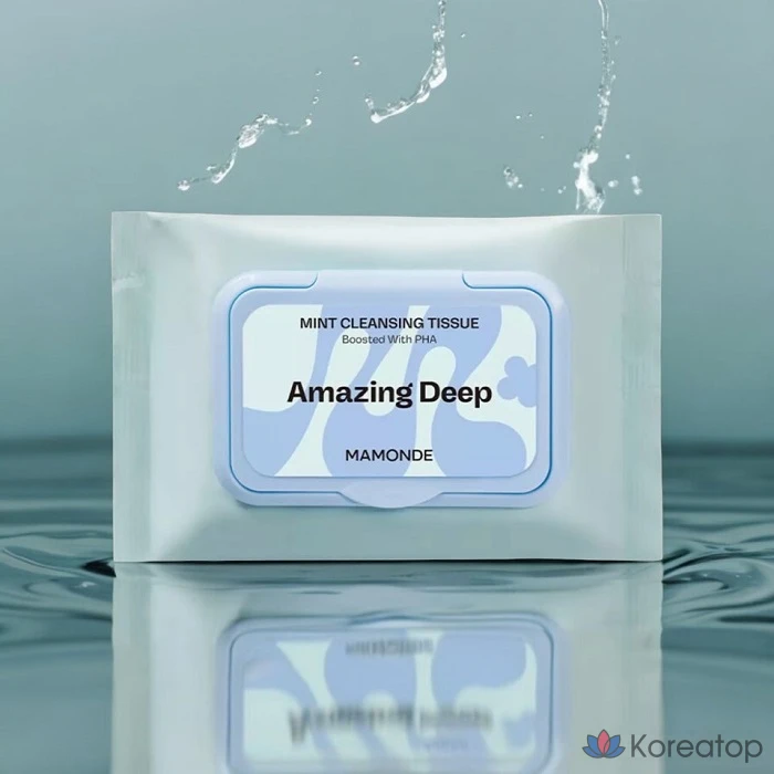 Очищающие салфетки Mamonde Amazing Deep Mint Cleansing Tissue, 70 шт.