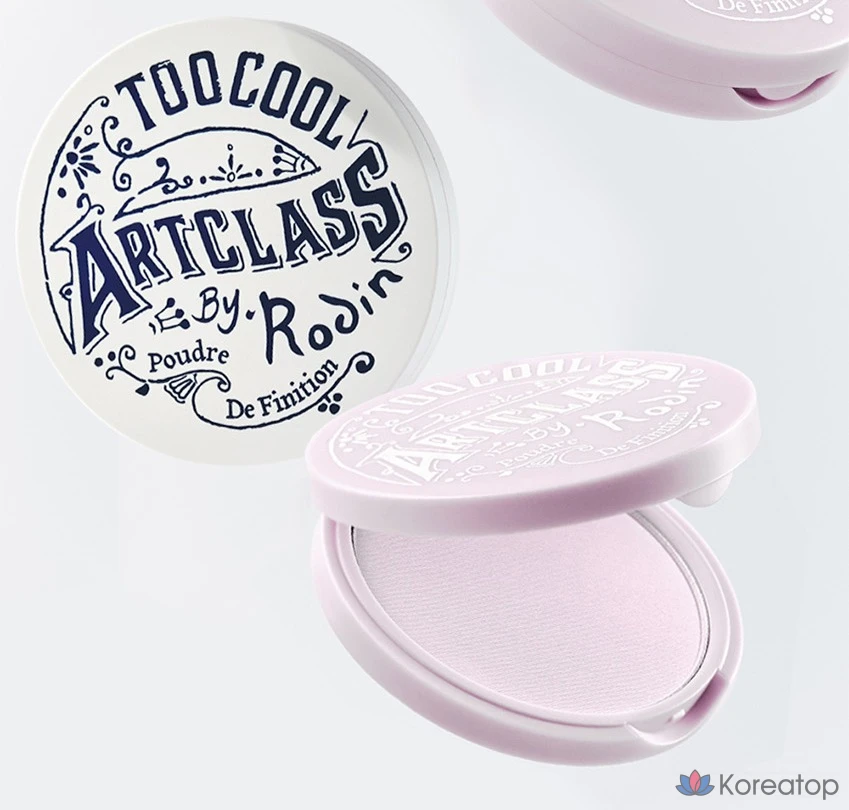 Пудра для фиксации макияжа Too Cool For School Artclass By Rodin Finish Setting Pact, оттенок Milky Violet, 1 шт., фото 3