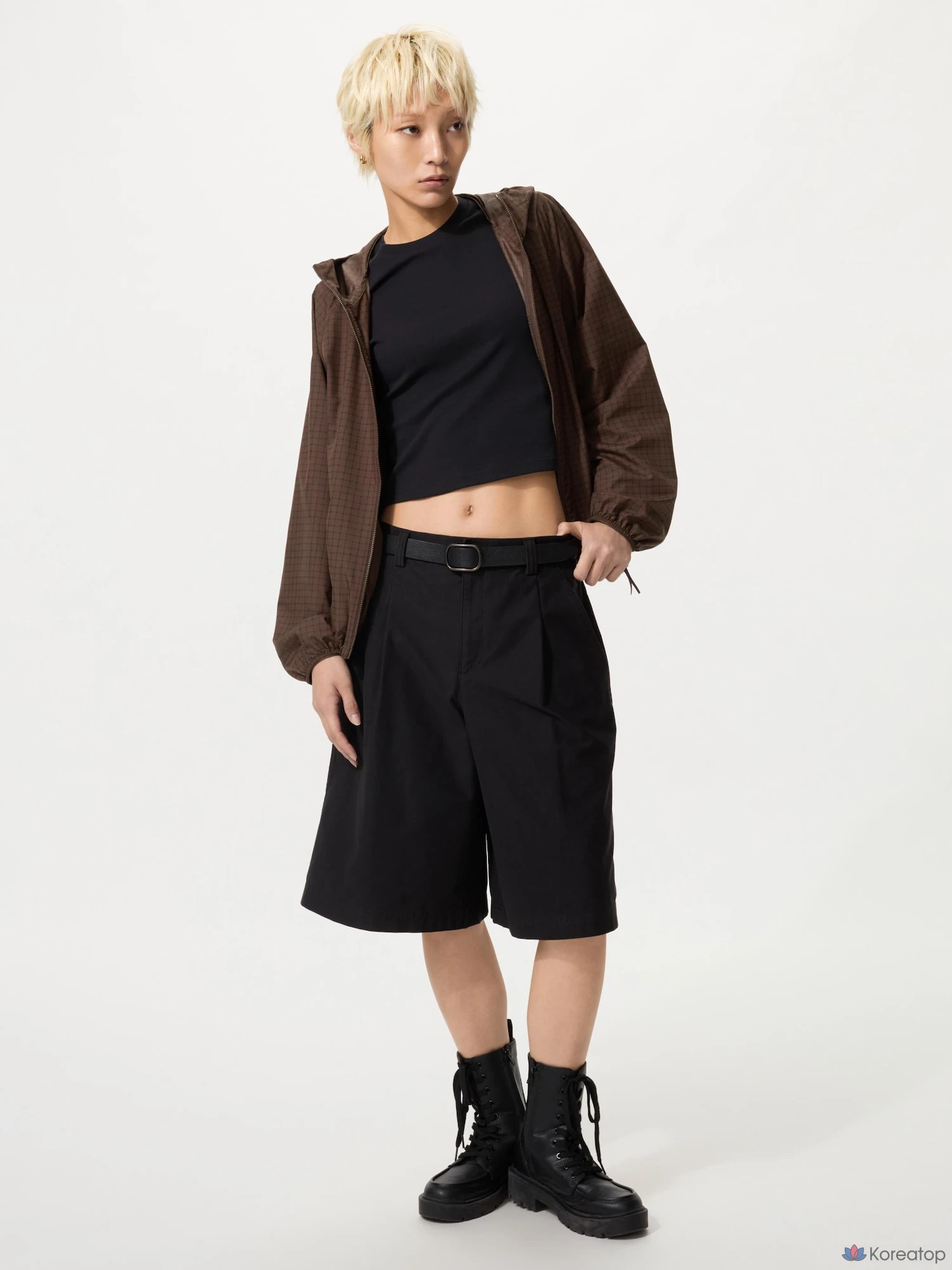 Парка Uniqlo Pocketable UV Protection Parka, с принтом