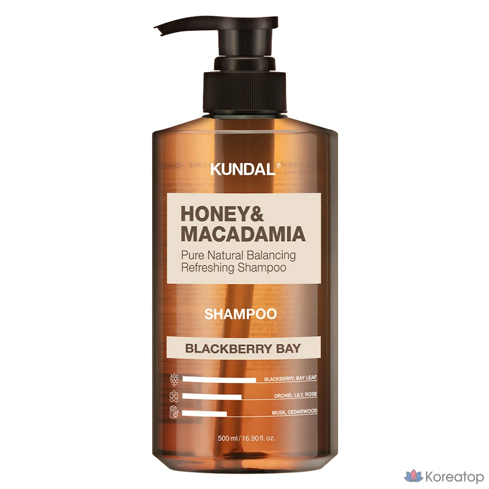 Шампунь Kundal Honey &amp; Macadamia Nature Shampoo Blackberry Bay, 500 мл, 1 шт.