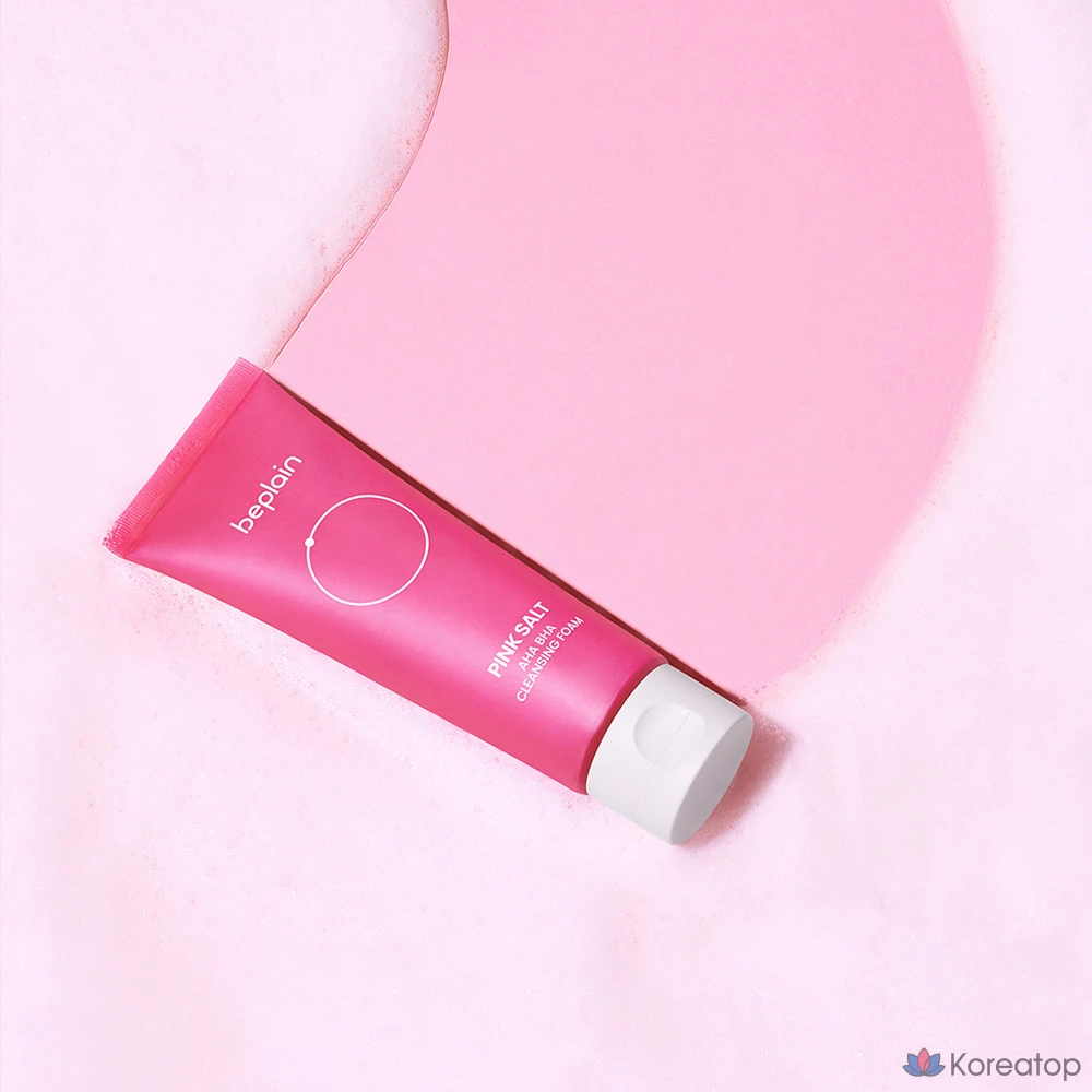 Очищающая пенка Beplain Pink Salt AHA BHA Cleansing Foam, 120 мл, 1 шт.
