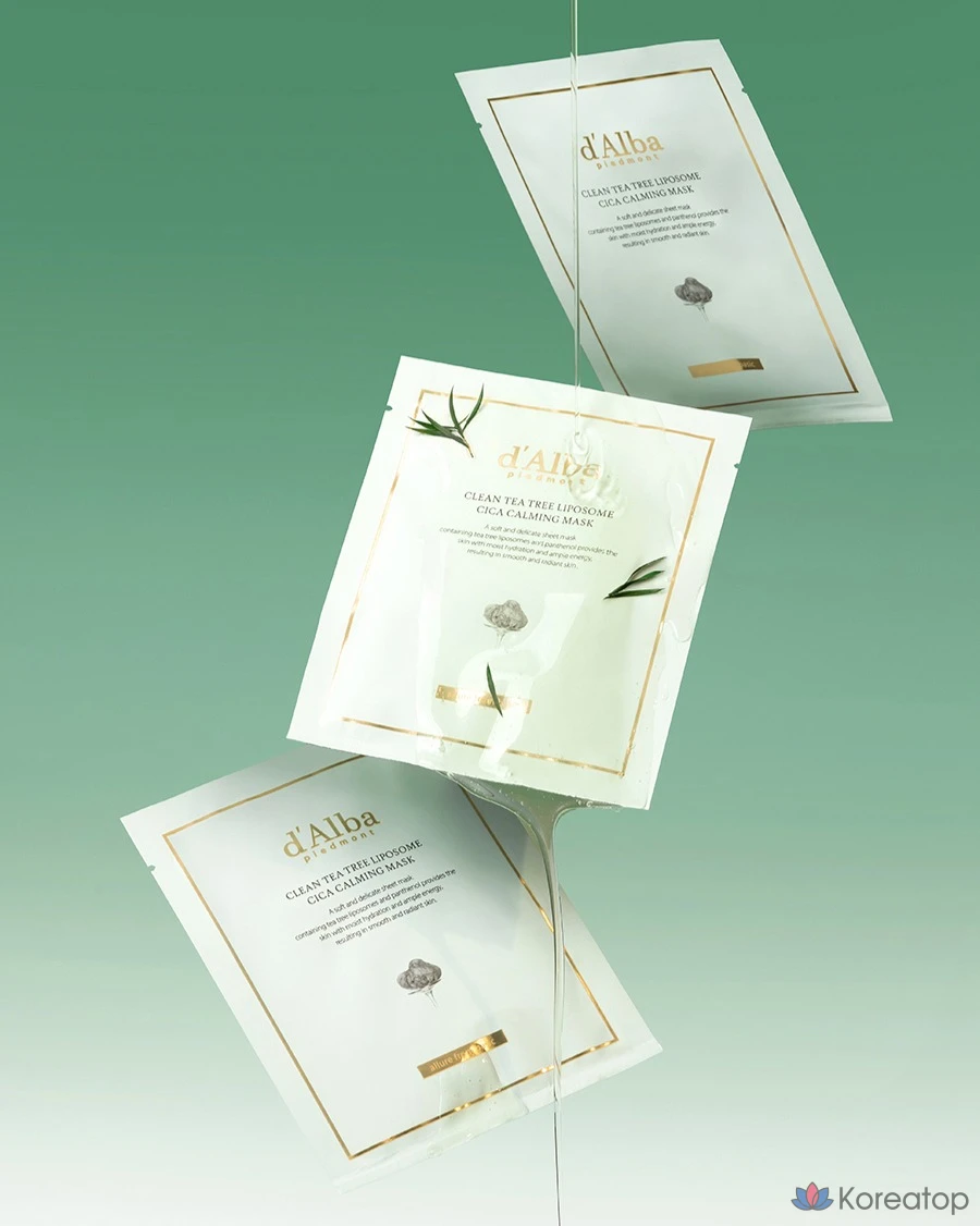 Тканевая маска для лица d'Alba White Truffle Nourishing Treatment Mask 5 шт. + Clean Tea Tree Liposome Cica Calming Mask 5 шт., 6 шт., фото 3