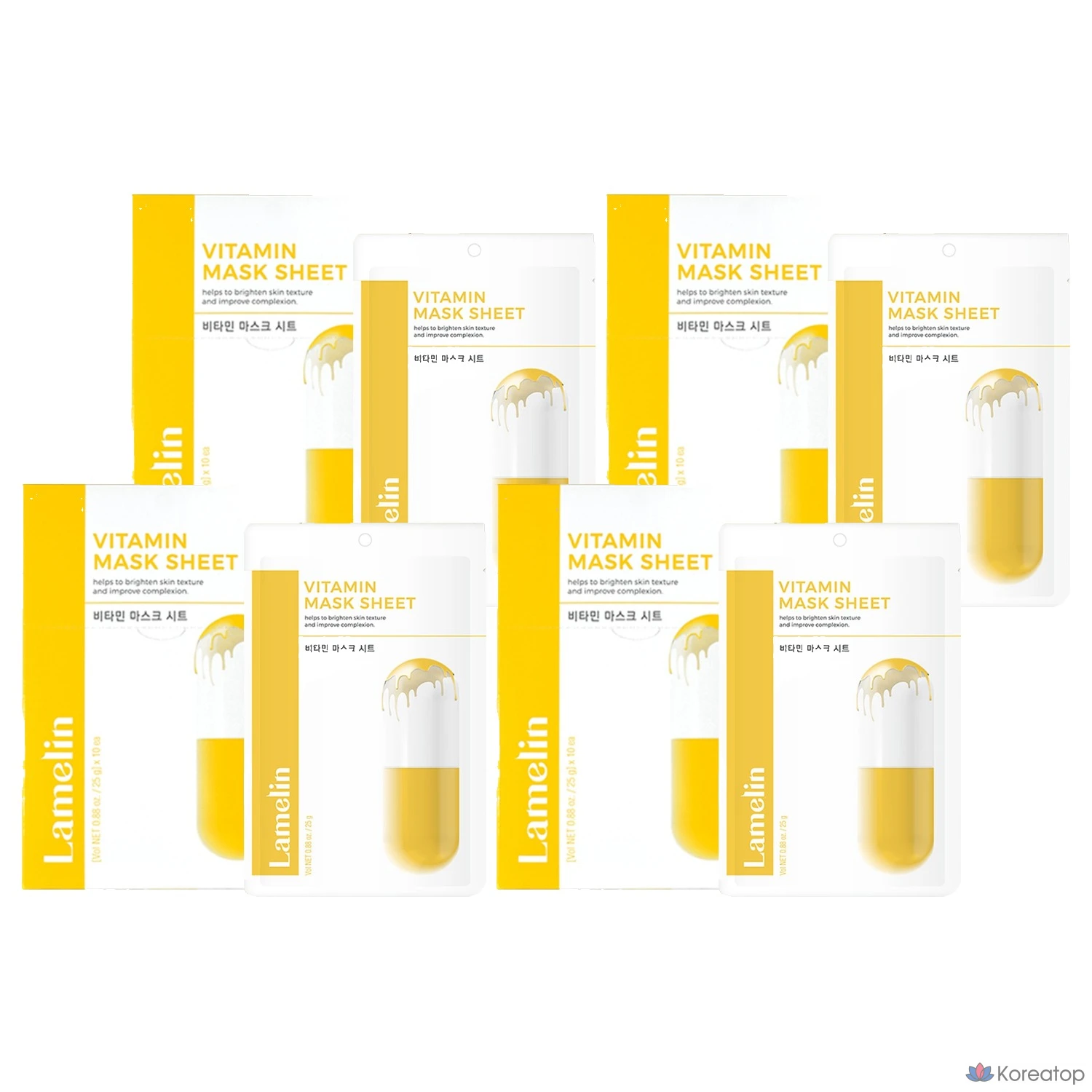 Тканевая маска для лица Lamelin Vitamin Mask Sheet, 25 г, 40 шт.