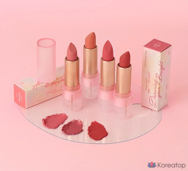Губная помада Forencos Allight Mood Chiffon Lipstick, оттенок L05 Foxy, 3.8 г, 1 шт.