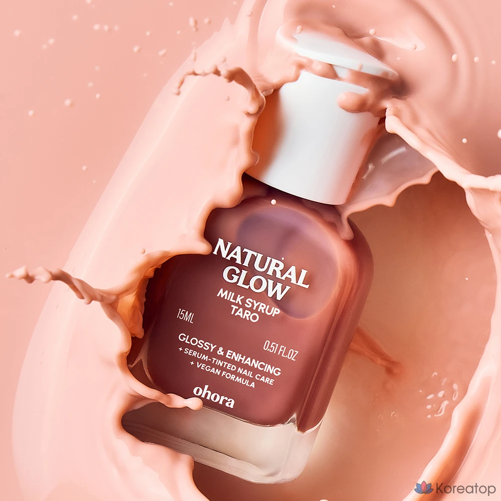 Укрепляющее покрытие для ногтей Ohora Natural Glow Milk Syrup Nail Strengthener Tarot, 15 мл, 1 шт.