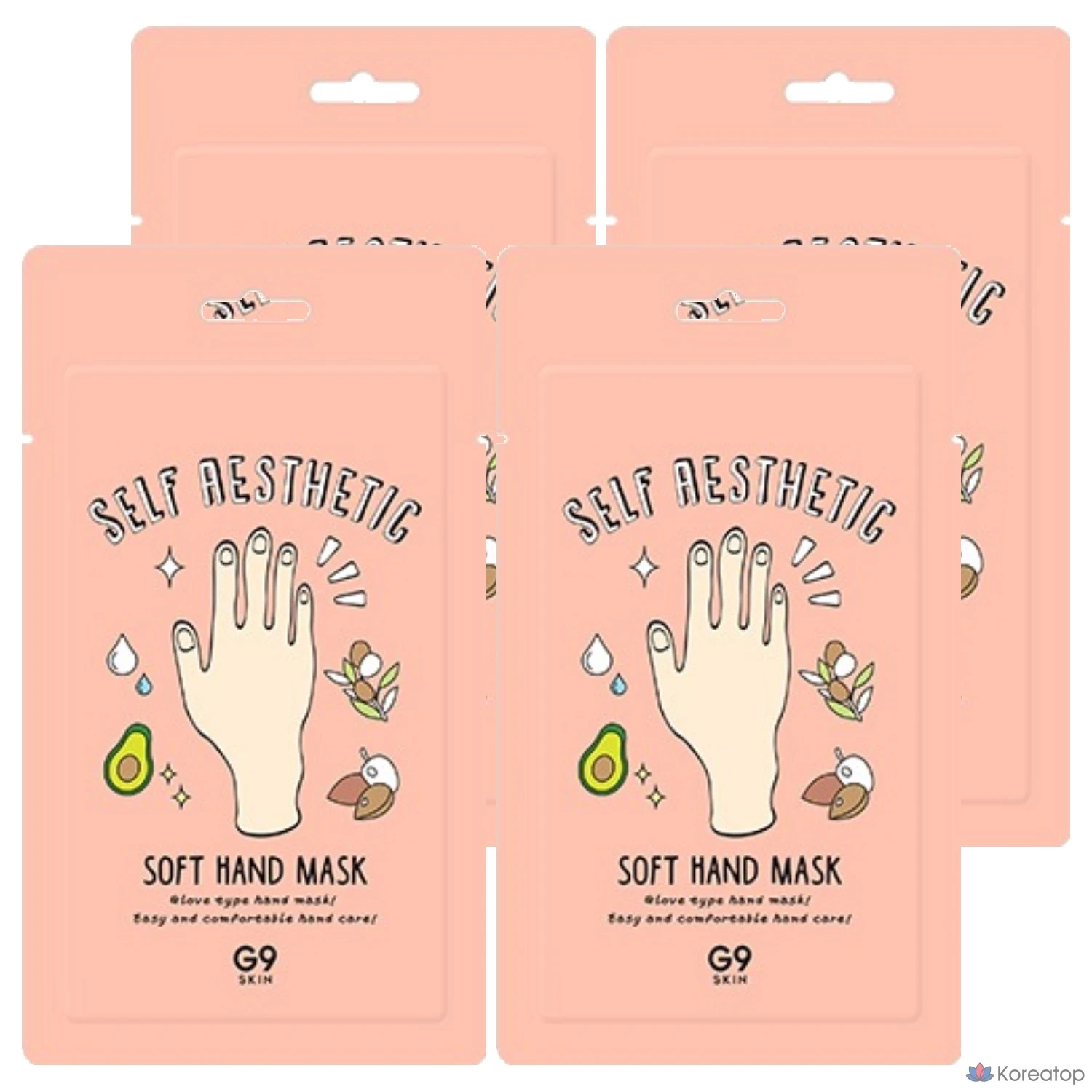 Маска для рук G9SKIN Self Aesthetic Soft Hand Mask, 5 мл, 4 шт.