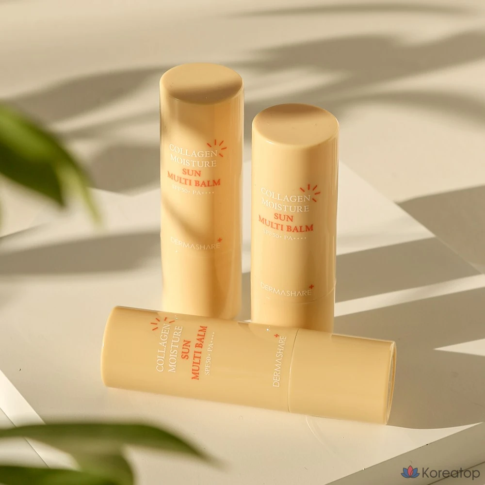Солнцезащитный бальзам Dermashare Collagen Moisture Sun Multi Balm SPF50+ PA++++, 11 г, 1 шт.