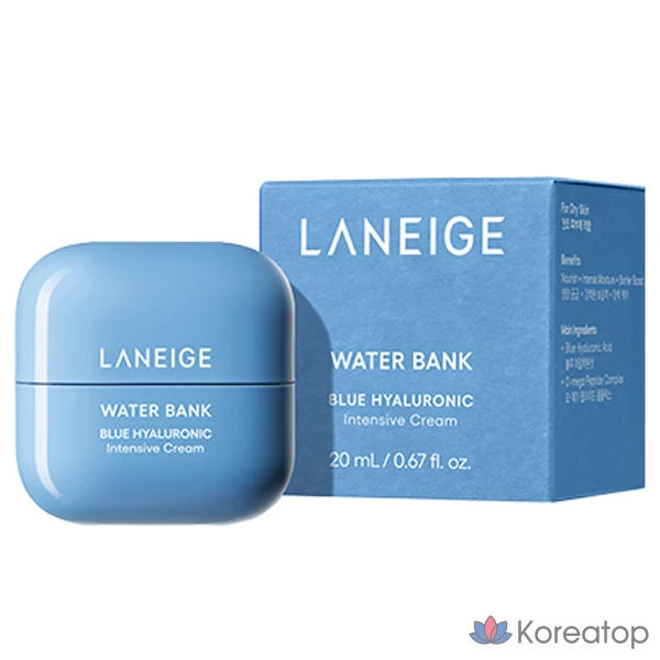 Крем LANEIGE Water Bank Blue Hyaluronic Intensive Cream, 20 мл, 1 шт.