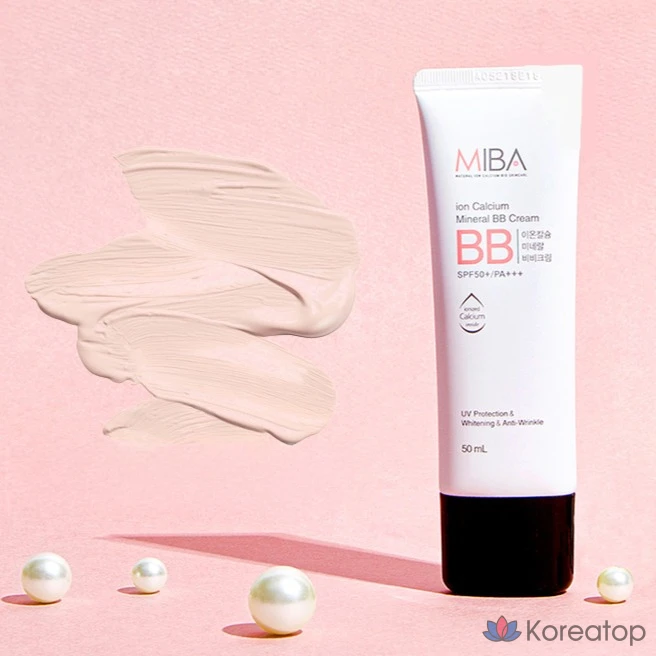 BB-крем MIBA Ion Calcium Mineral, SPF50+ PA+++, 50 мл, 1 шт.