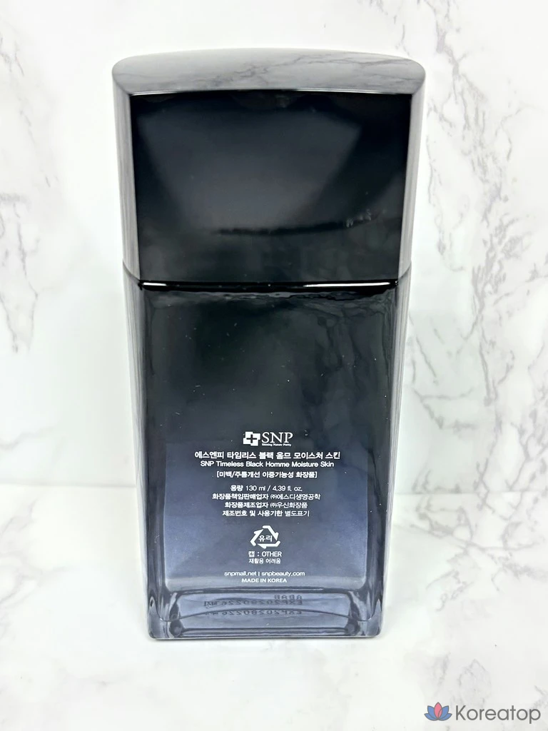 Тонер SNP Timeless Black Homme Moisture Skin, 130 мл, 1 шт.