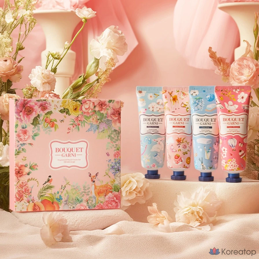 Набор для ухода Bouquet garni Hand Cream 4-piece Set, 1 шт.