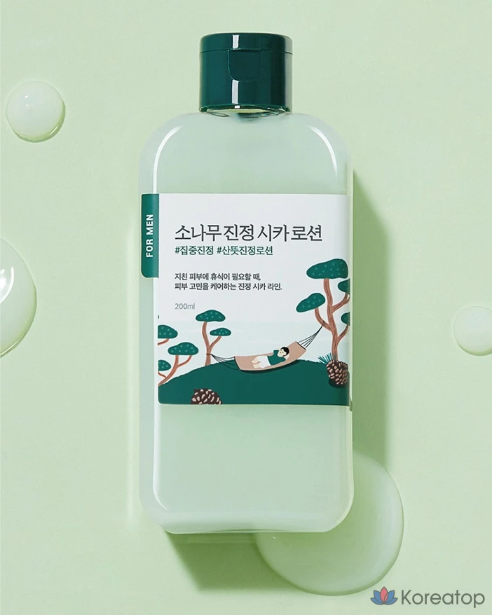 Лосьон для лица Round Lab For Men Pine Calming Cica Lotion, 200 мл, 1 шт., фото 3
