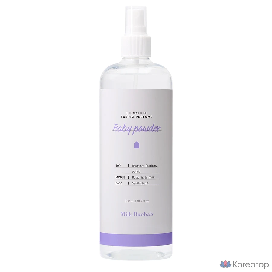 Парфюм для белья Milk Baobab Signature Fabric Perfume, оттенок Baby Powder, 500 мл, 1 шт.