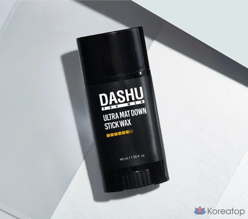 Воск для волос DASHU For Men Premium Ultra Matte Down Stick Hair Wax, 40 мл, 1 шт.