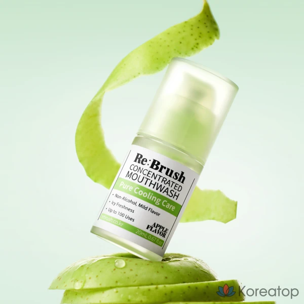 Ополаскиватель для полости рта Re:Brush Leo J Developed Juice Concentrated Gargle Green Apple, 20 мл, 1 шт.