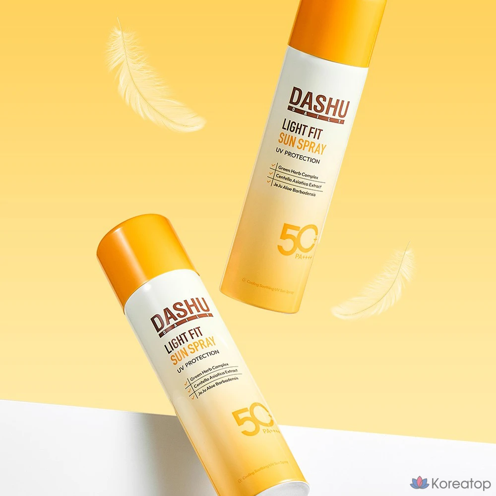 Солнцезащитный спрей DASHU Daily Light Fit Sun Spray SPF 50+ PA+++, 150 мл, 1 шт.