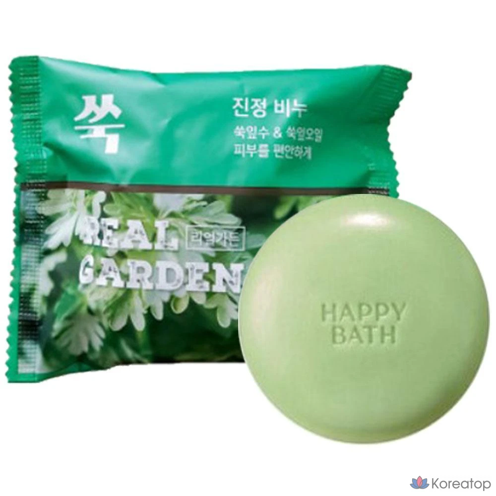 Мыло для умывания Happy Bath Real Garden Ssuk Soothing Soap, 90 г, 1 шт.