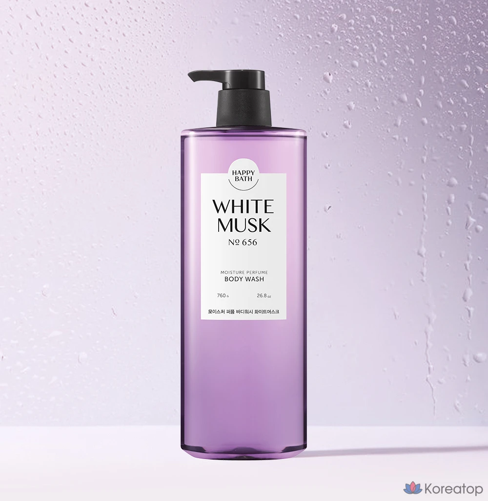 Гель для душа Happy Bath Moisture Perfume Body Wash, аромат White Musk, 760 г, 1 шт.
